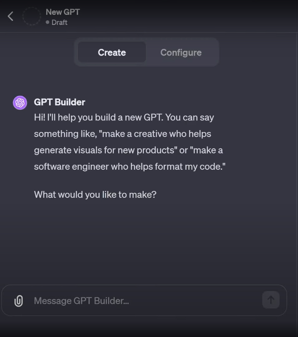 Crear GPT - Chat