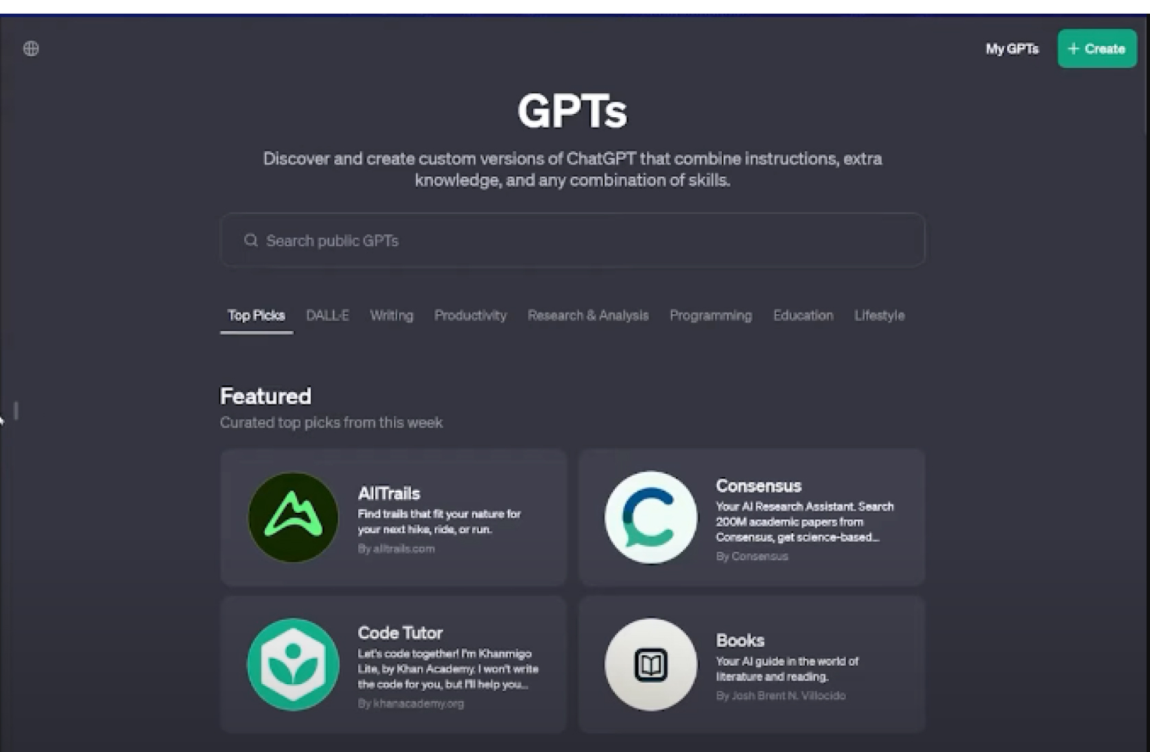 GPT STORE - GPT